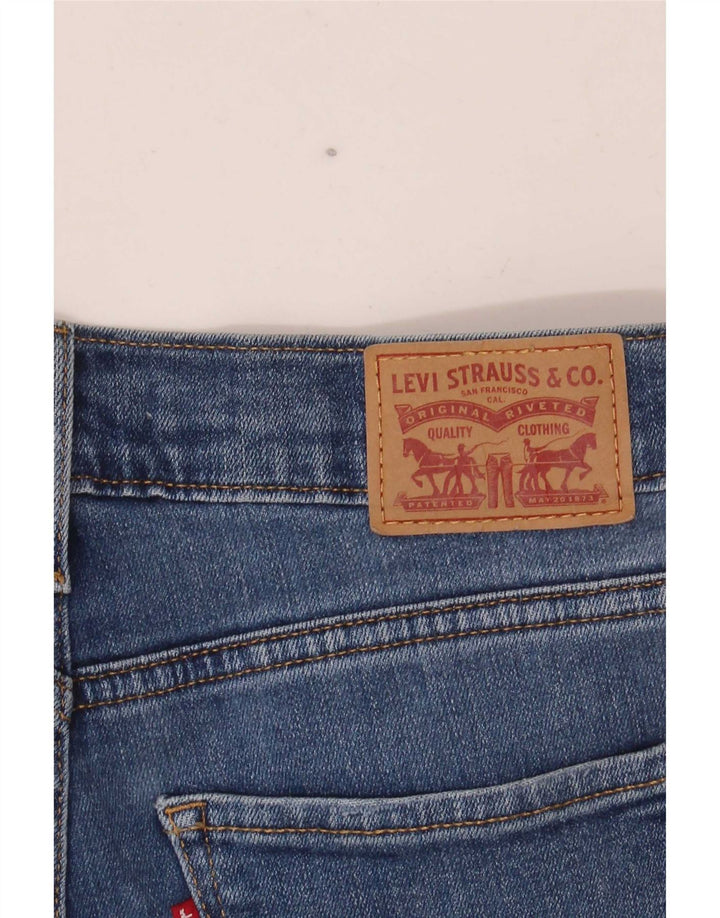 Blugi drepti cu talie mare Levi's 724 pentru femei W28 L28 albastru