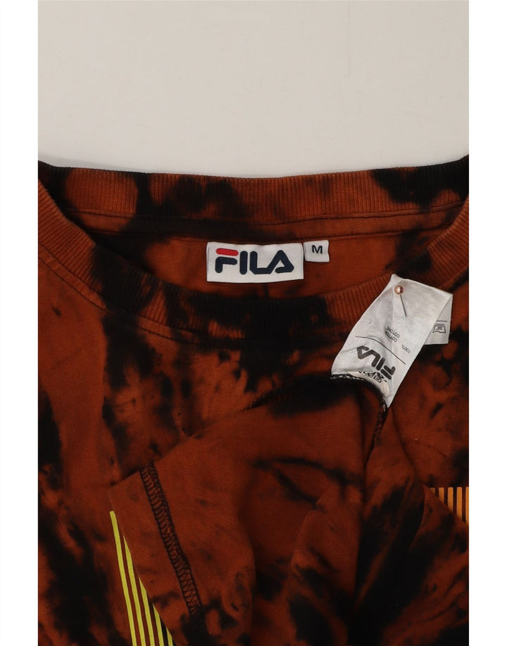 Tricou grafic pentru bărbați Fila Top Medium Orange Tie Dye Bumbac