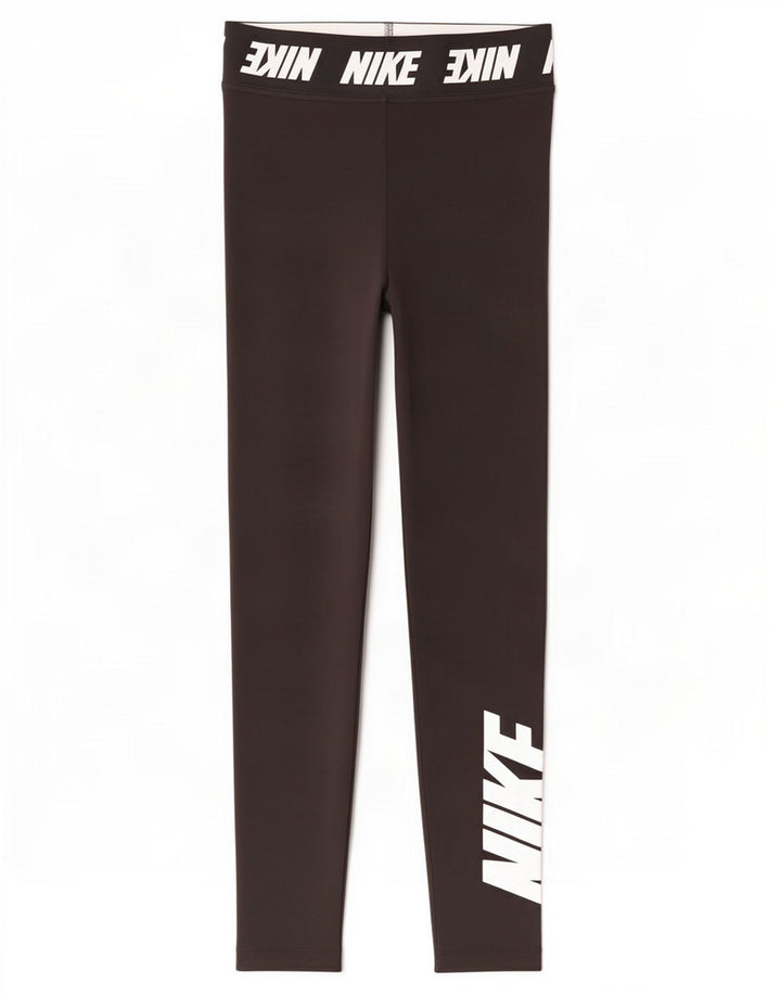 Leggings cu grafic pentru femei Adidas UK 4 XS poliester negru
