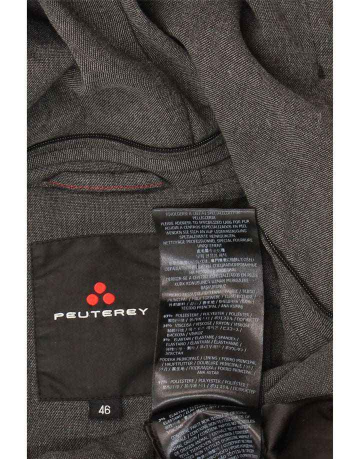 PEUTEREY Palton căptușit cu glugă pentru femei IT 46 Poliester mare gri