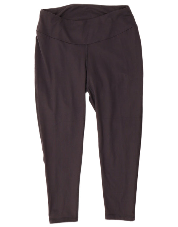 Leggings Adidas Aeroready Crop pentru femei UK 20/22 XL Negru