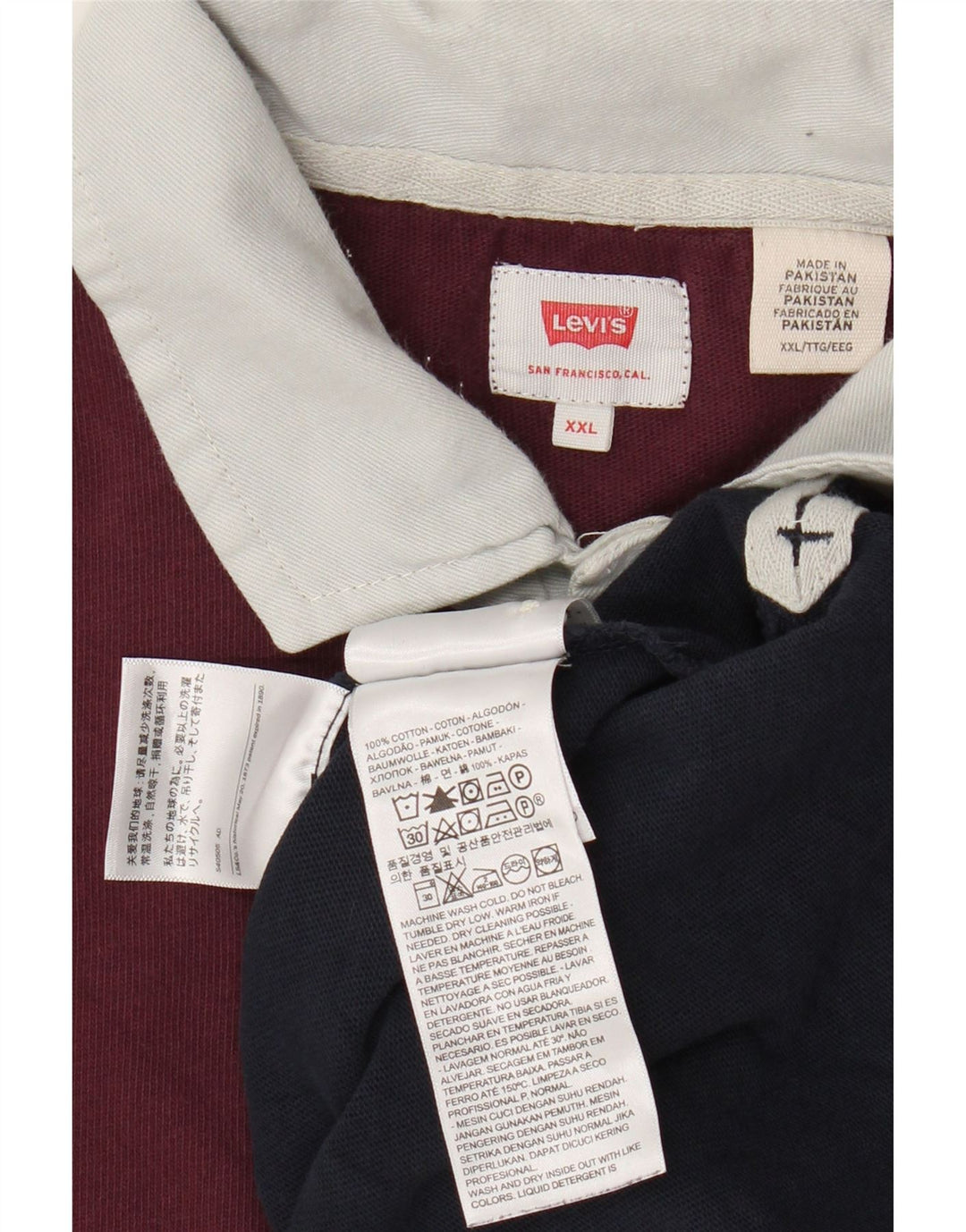 Tricou polo grafic rugby Levi's pentru bărbați 2XL, multicolor, bloc de culoare