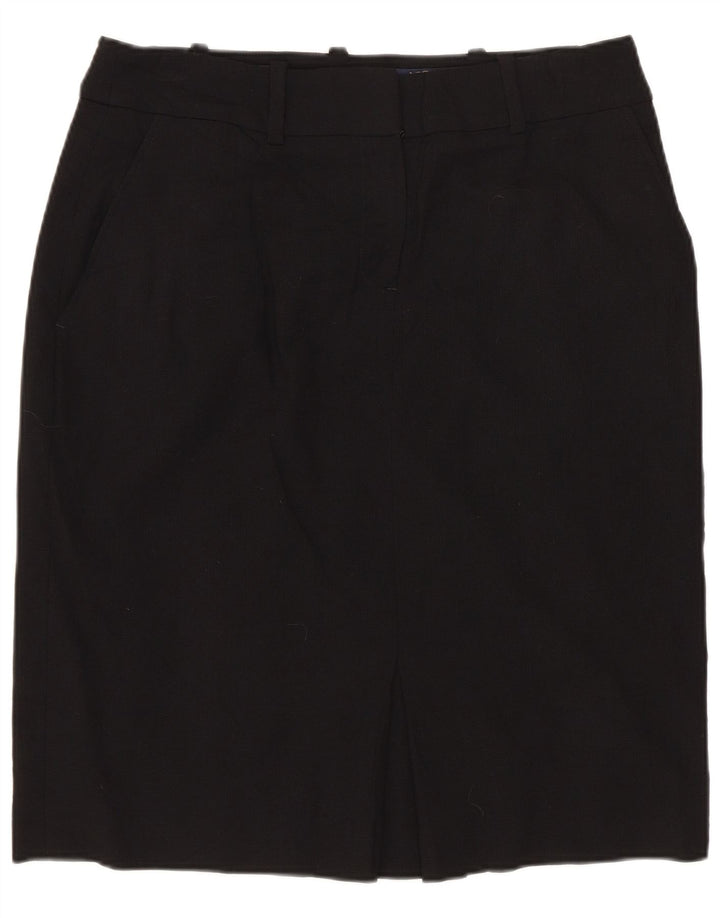 BROOKS BROTHERS Fusta dreaptă pentru femei US 4 Medium W30 Lână neagră