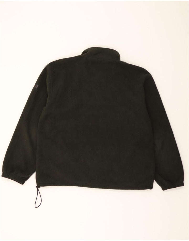 IZOD Mens Zip Neck Fleece Jumper 2XL Green Colourblock Polyester Vintage Izod and Second-Hand Izod from Messina Hembry 