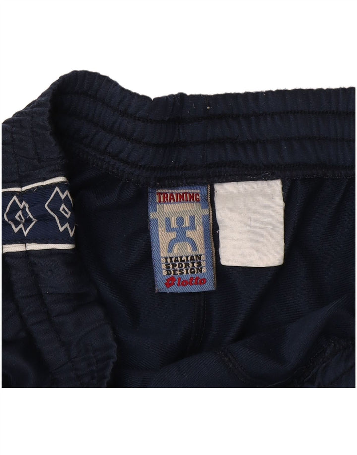 Pantaloni de trening grafic Lotto pentru bărbați, mari bleumarin
