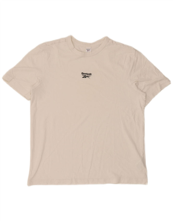 Tricou REEBOK pentru bărbați Top mic din bumbac alb