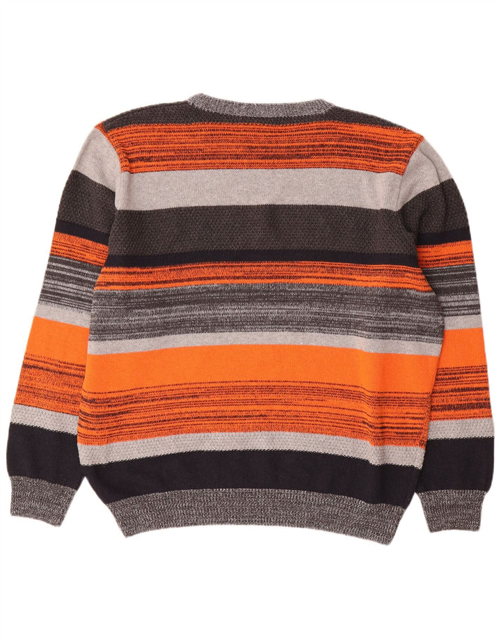 Pulover pentru bărbați Roger Kent, cu gât de barcă, UK 44 XL, cu dungi multicolore