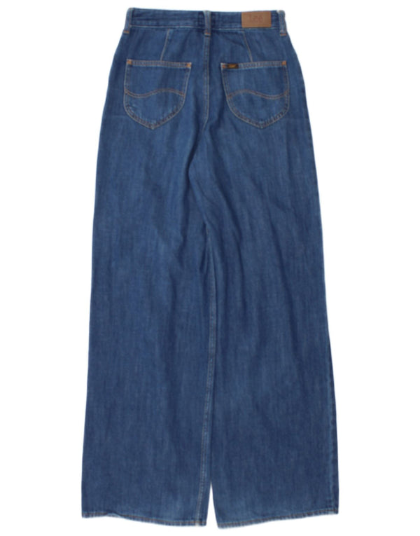 Blugi Lee Stella pentru femei cu picioare largi W25 L31 bumbac albastru