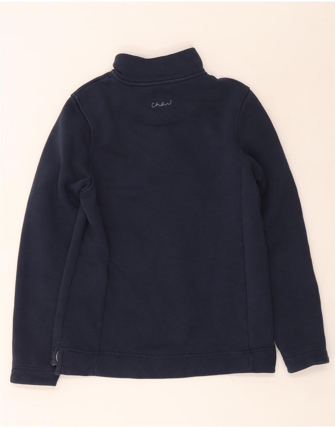Crew Clothing Hanorac pentru femei cu gât cu nasturi Pulover UK 12 Medium Bleumarin