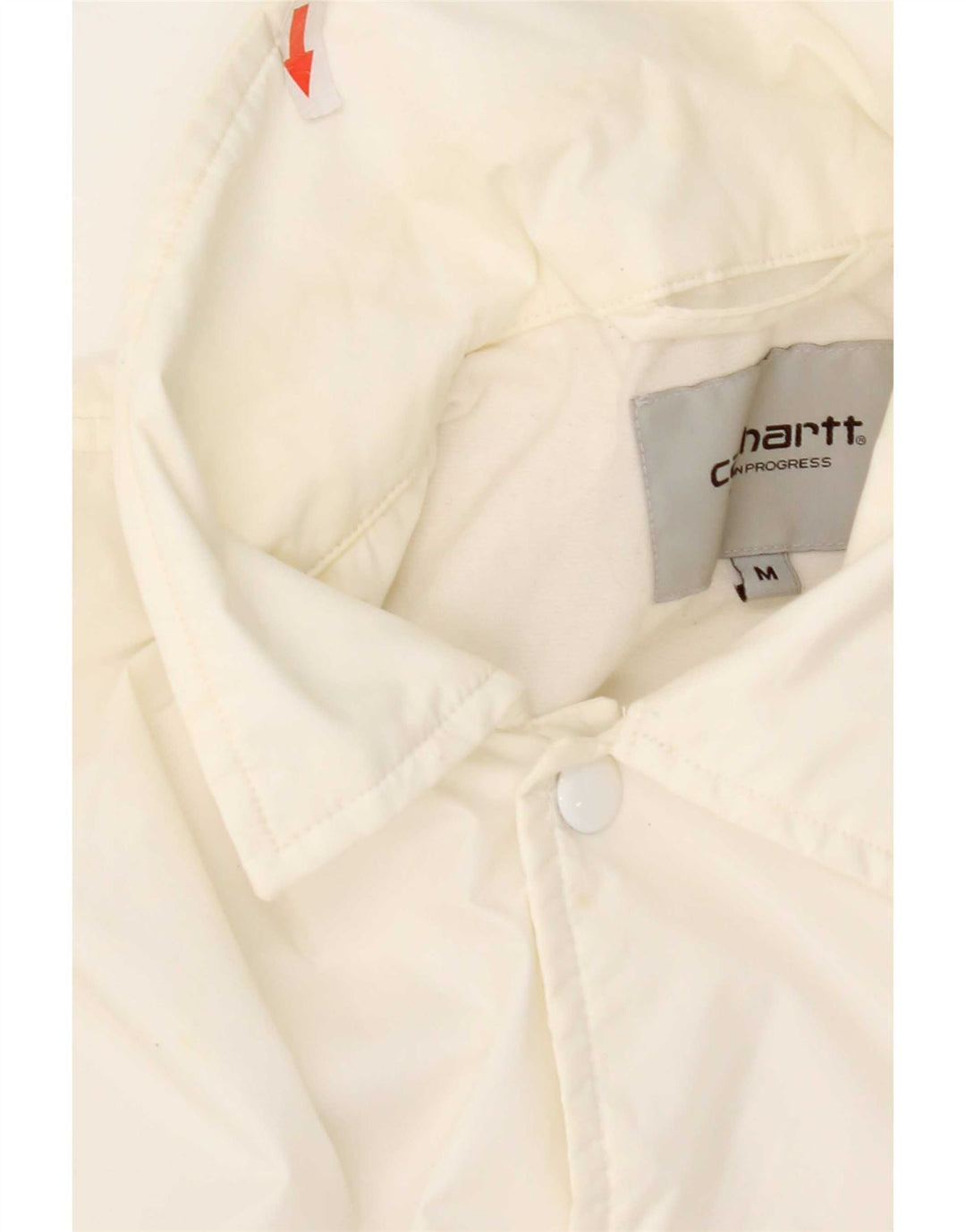 Jachetă de ploaie grafică pentru bărbați Carhartt UK 38, nailon alb mediu
