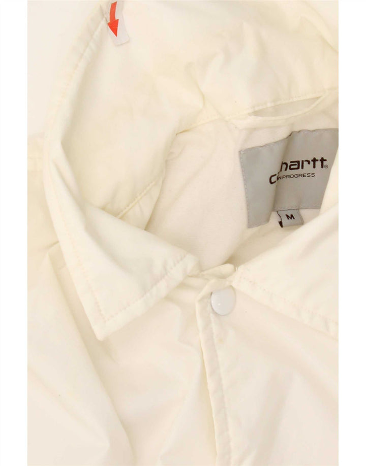 Jachetă de ploaie grafică pentru bărbați Carhartt UK 38, nailon alb mediu