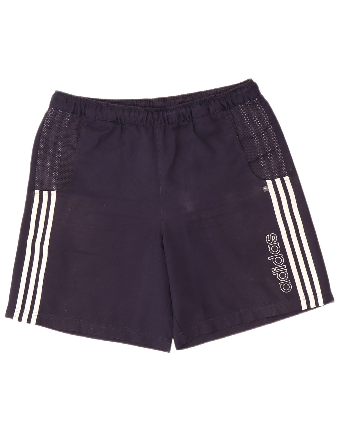 Pantaloni scurți sport grafic Adidas pentru bărbați, mari, albastru, poliester