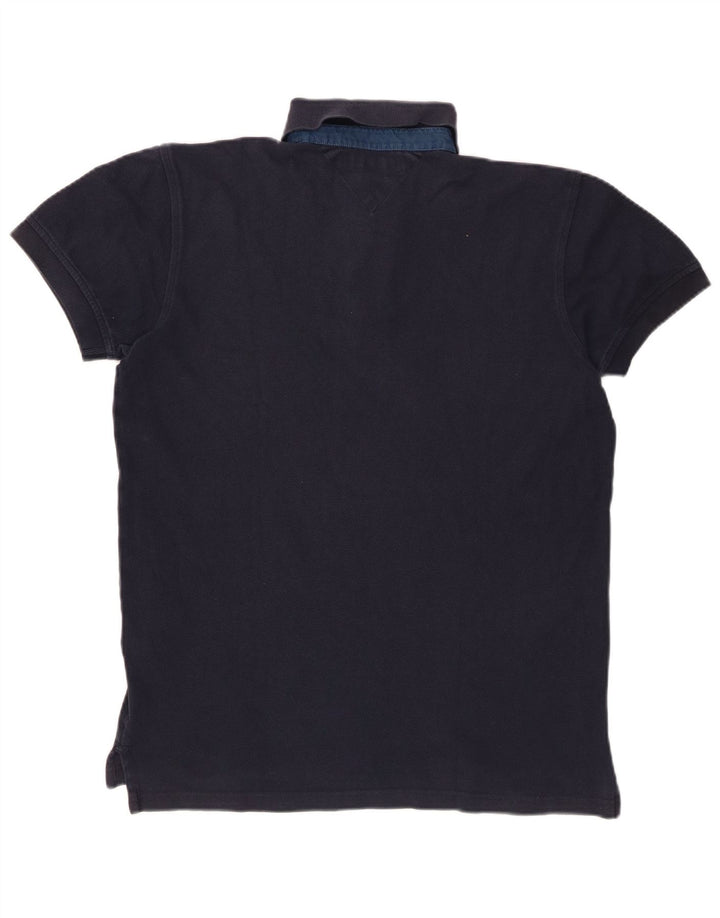 Tricou polo TOMMY HILFIGER pentru bărbați, bumbac, albastru bleumarin