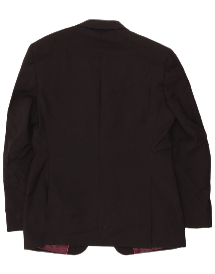 Jachetă pentru bărbați Marks & Spencer Autograph cu 2 nasturi, UK 40, mare, neagră