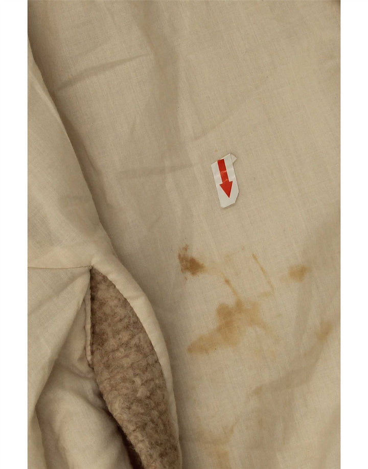 Palton dublu pentru femei Zara UK 42 XL Lână bej