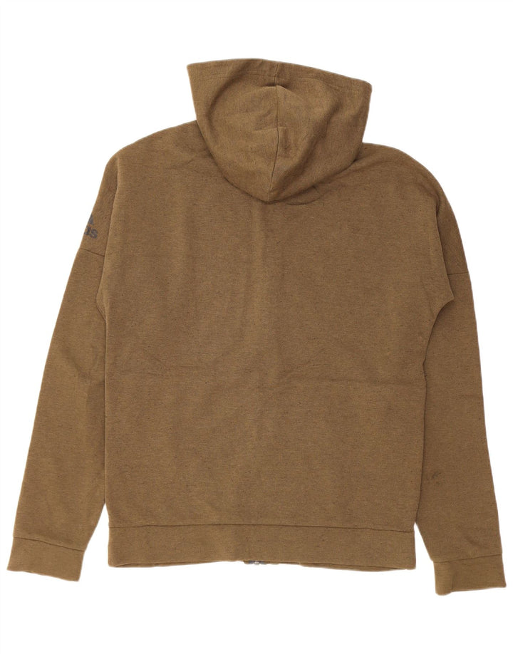Pulover Adidas pentru bărbați Graphic Zip Hoodie Medium Khaki