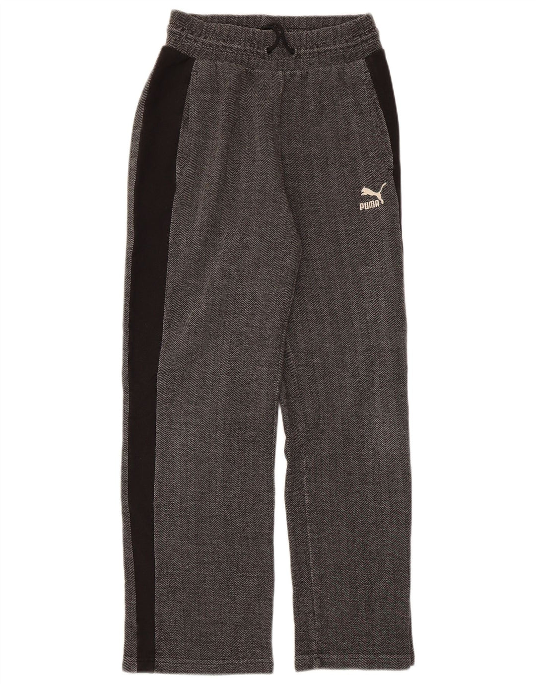 Pantaloni de trening PUMA pentru femei UK 10 Small Grey Herringbone