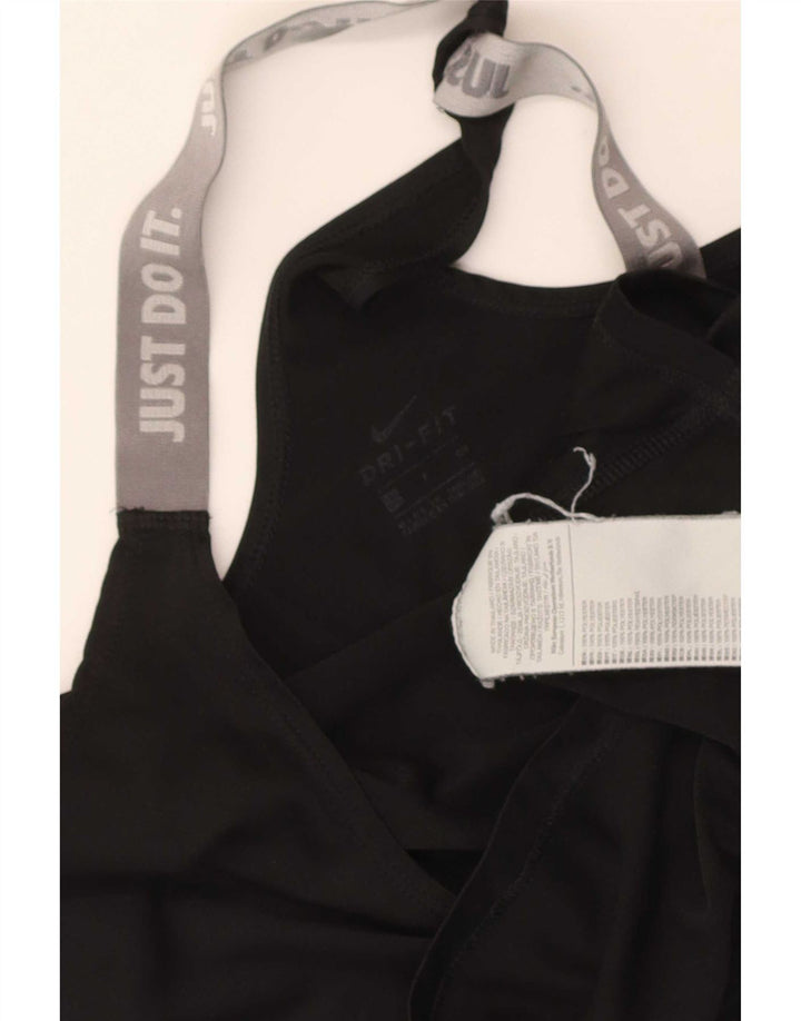 Top cu vestă grafică Nike pentru femei UK 8 Small Black Colorblock Poliester