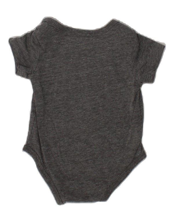 NIKE Baby Boys Bodysuit 0-3 Months Grey Cotton