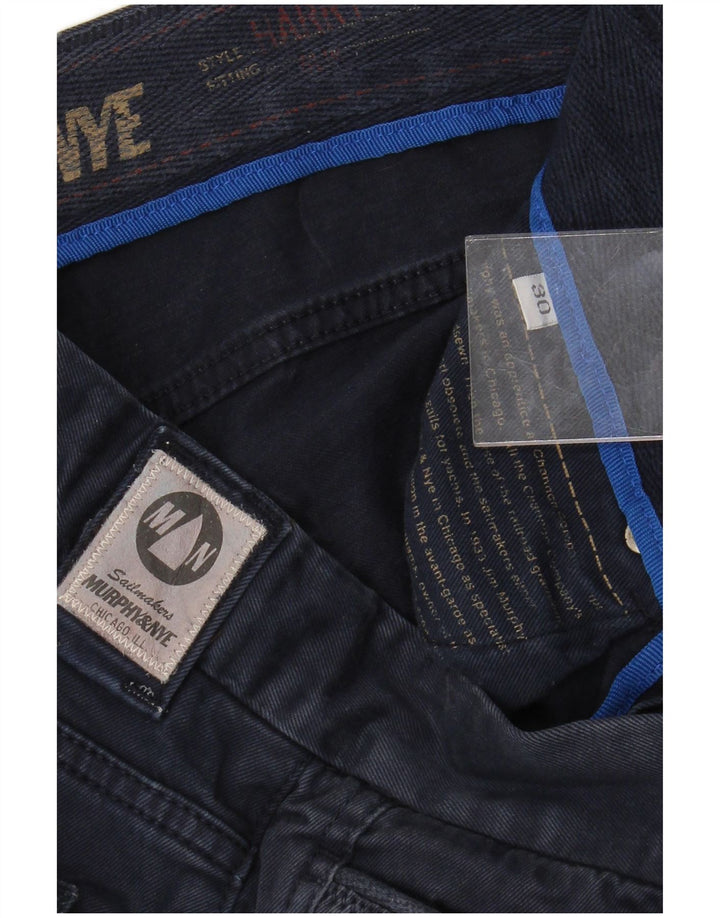 MURPHY & NYE Pantaloni casual drepti pentru bărbați L30 L28 Bleumarin