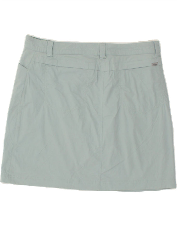 EDDIE BAUER Womens Mini Skirt US 10 Large W34  Blue Nylon Vintage Eddie Bauer and Second-Hand Eddie Bauer from Messina Hembry 