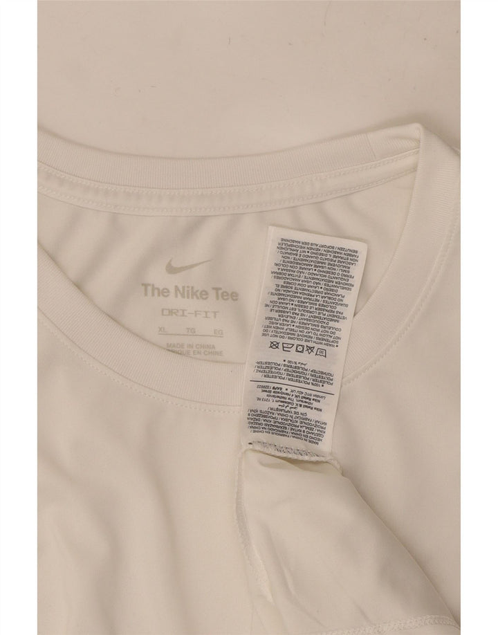 Tricou NIKE Dri Fit pentru bărbați Top XL Poliester alb