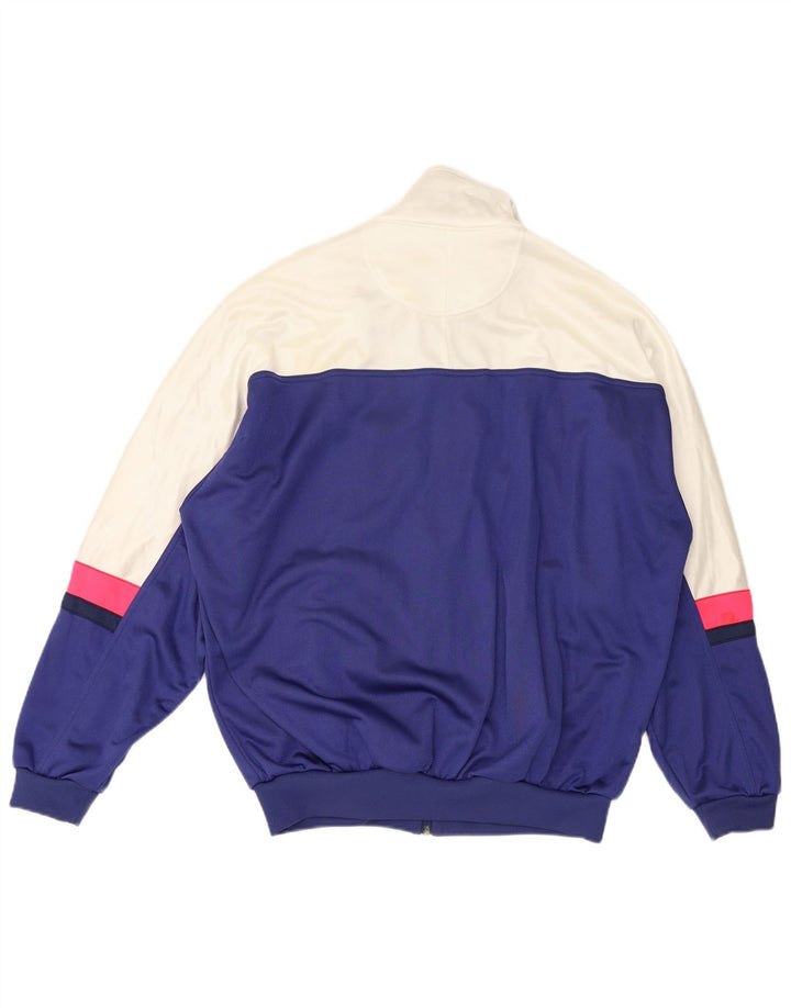 Jachetă de top pentru trening grafic Asics pentru bărbați IT 54 XL, albastru, bloc de culoare