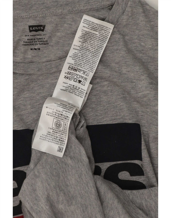 Tricou grafic pentru bărbați Levi's Top din bumbac gri mediu