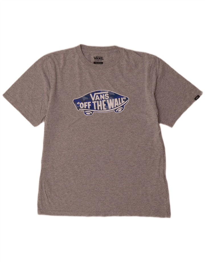 Tricou grafic Vans Classic Fit 14-15 ani XL Gri pete