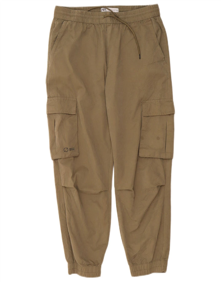 Pantaloni cargo pentru femei Zara Joggeri Mici L30 L25 Kaki
