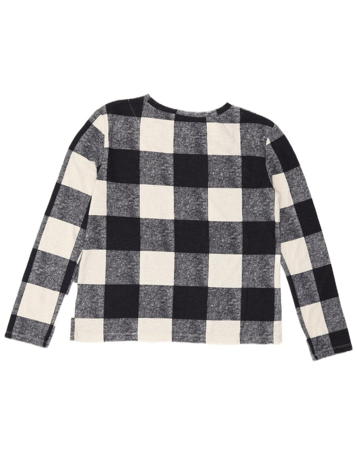 Marks & Spencer Top pentru femei cu mânecă lungă Marea Britanie 8 Mic, poliester bleumarin