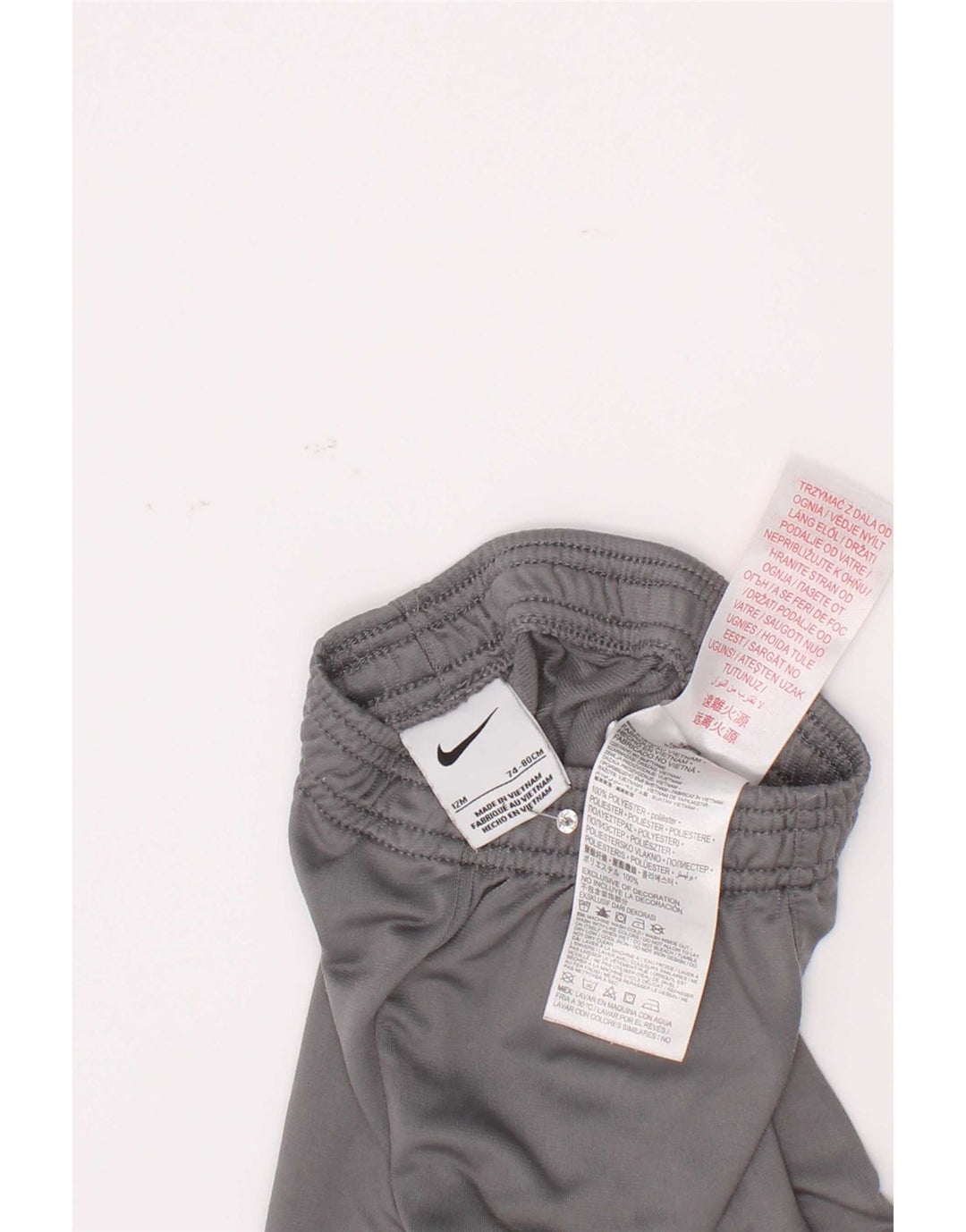 Pantaloni de trening Nike pentru bebelusi baieti 9-12 luni poliester gri