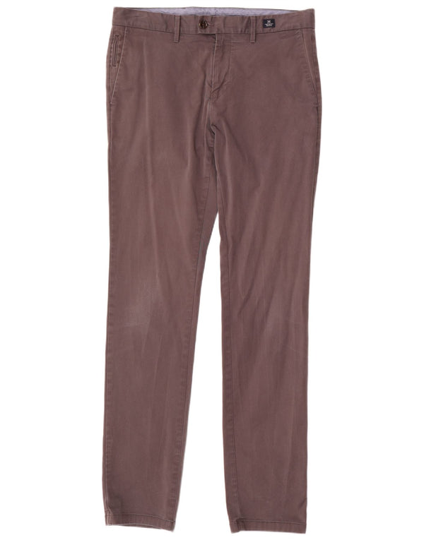 TOMMY HILFIGER Pantaloni chino slim pentru bărbați L33 L34 bumbac gri