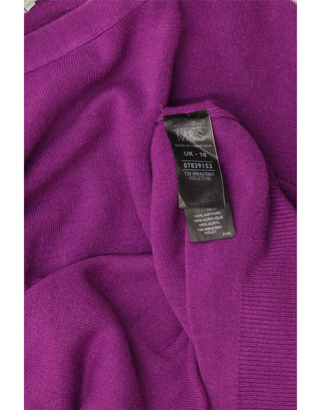 Pulover pentru femei Marks & Spencer cu decolteu rotund UK 18 XL maro