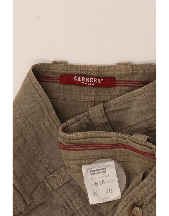 Pantaloni scurți pentru bărbați Carrera 618 Cargo W40 XL Kaki Bumbac