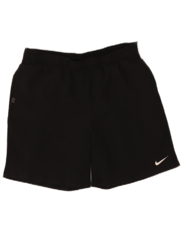 Pantaloni scurți sport Nike Dri Fit pentru bărbați, poliester mediu negru