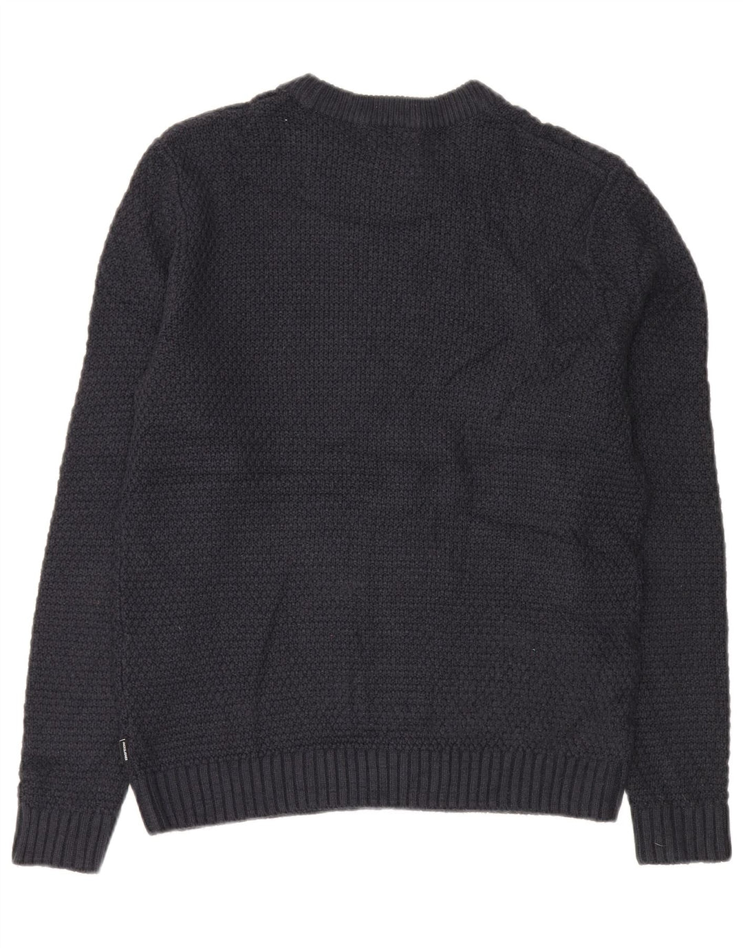 JACK & JONES Pulover pentru bărbați cu decolteu rotund, mediu acrilic, albastru bleumarin