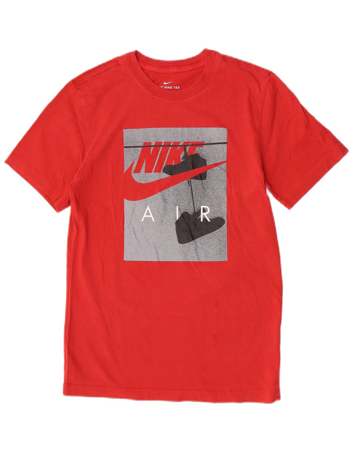 Tricou grafic Nike pentru bărbați Top mic, roșu, bumbac