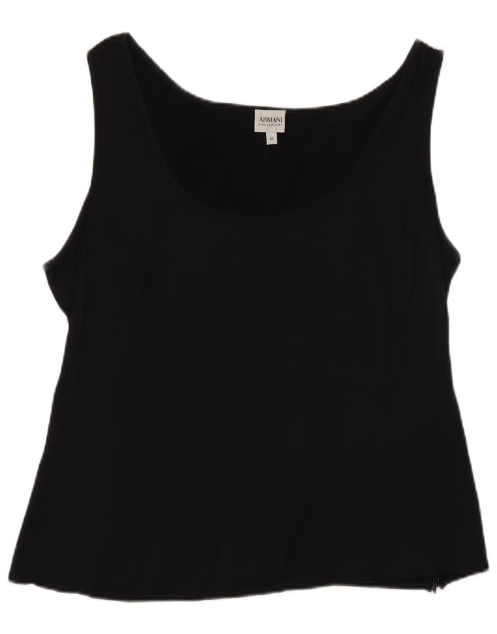Bluză fără mâneci pentru femei Armani Collezioni IT 46 Large Black