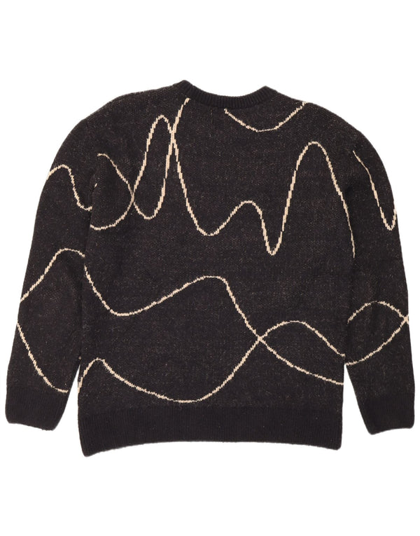 Pulover pentru bărbați Zara, cu gât crew, XL, cu dungi negre