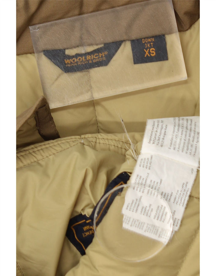 Palton supradimensionat pentru femei Woolrich UK 6 XS bumbac kaki