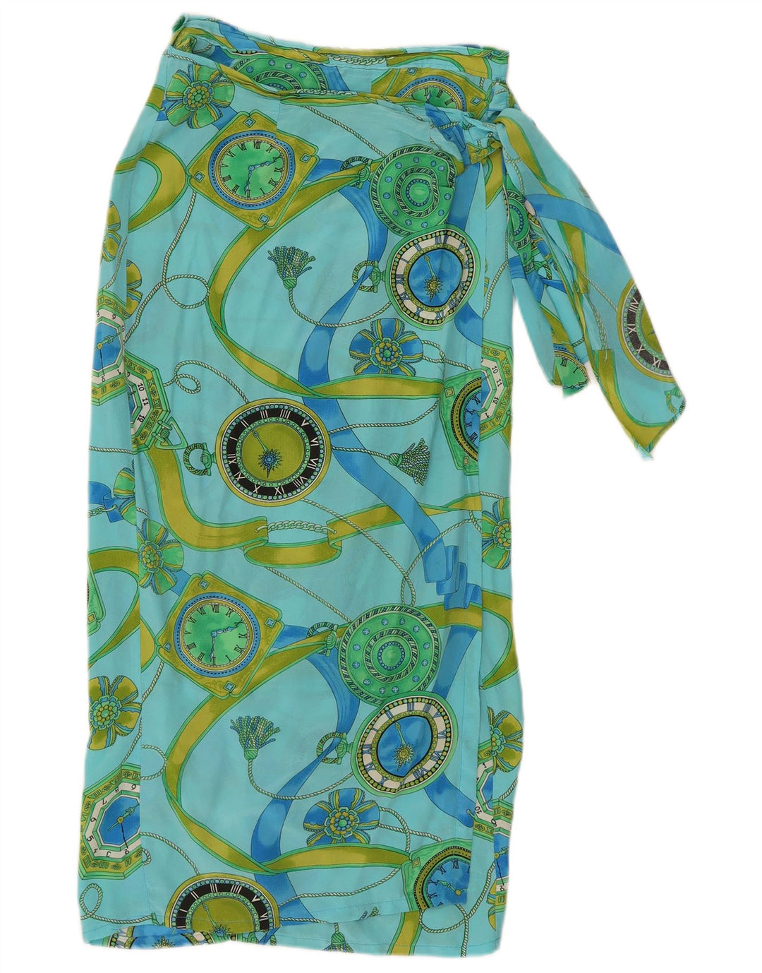Fusta W32 mare albastru cu model abstract pentru femei