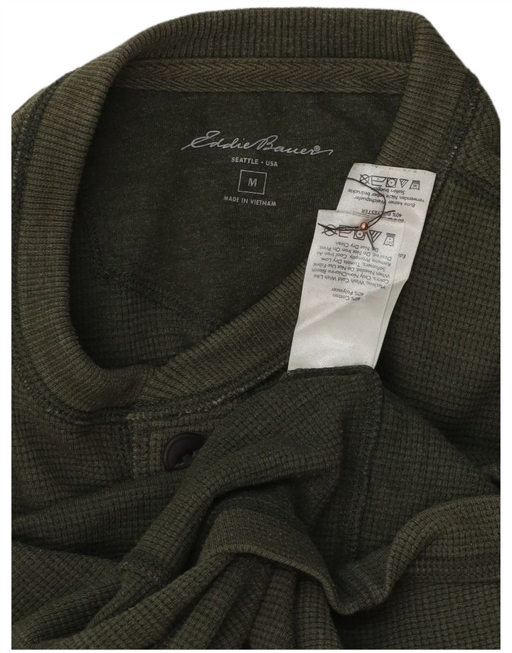 EDDIE BAUER Tricou pentru bărbați Top din bumbac verde mediu