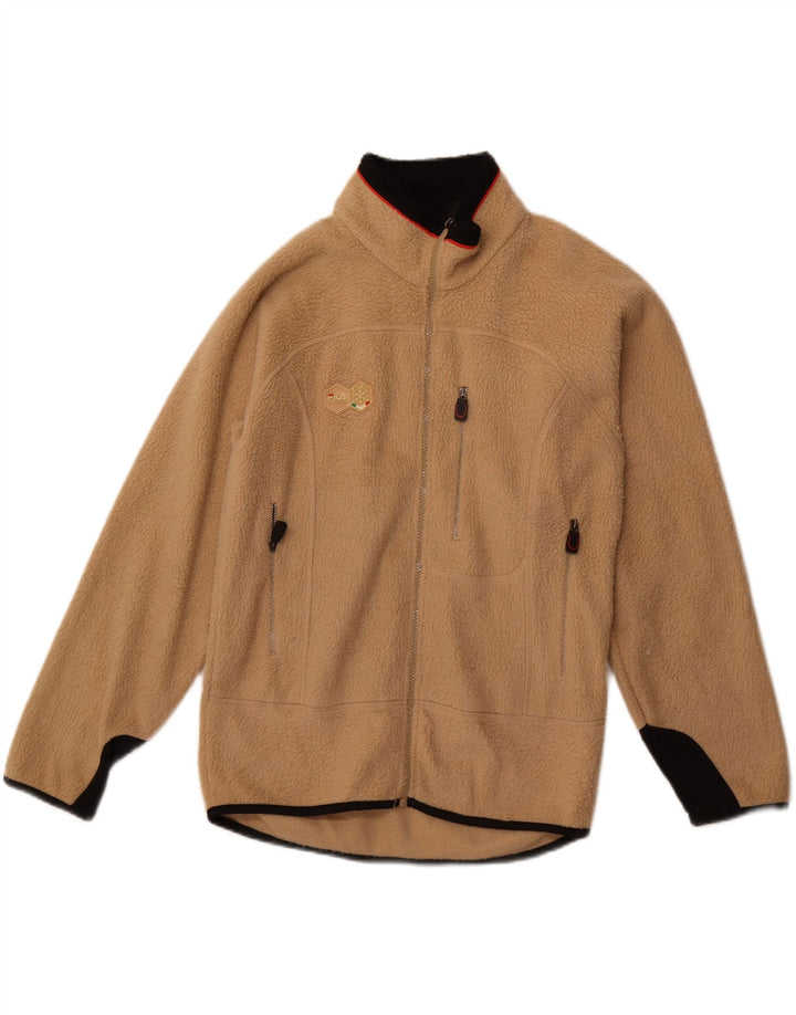 Jachetă Fleece pentru femei FILA UK 38 Medium Bej Poliester
