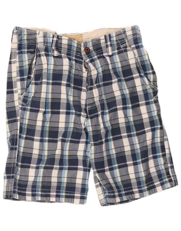 Pantaloni scurți Hollister Chino W32 Medium Blue Check Bumbac