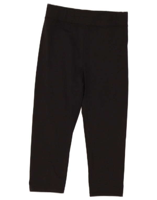 Leggings Capri cu talie înaltă pentru femei Marks & Spencer UK 8 Poliester negru mic