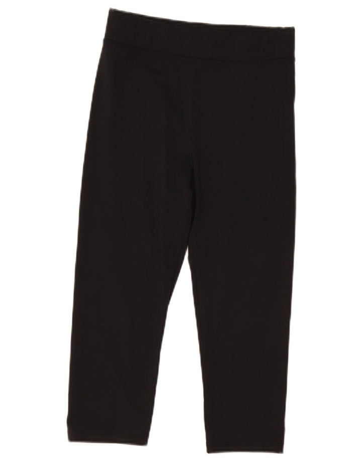 Leggings Capri cu talie înaltă pentru femei Marks & Spencer UK 8 Poliester negru mic