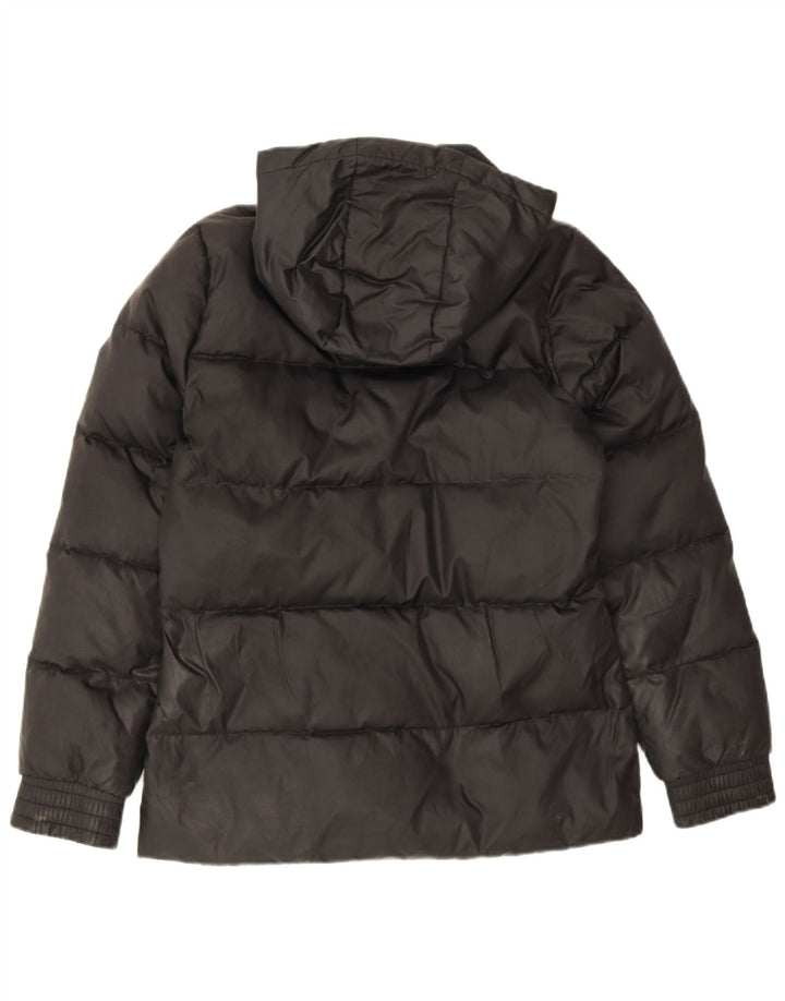 Jachetă căptușită cu glugă Adidas pentru femei UK 8/10 Poliester negru mic