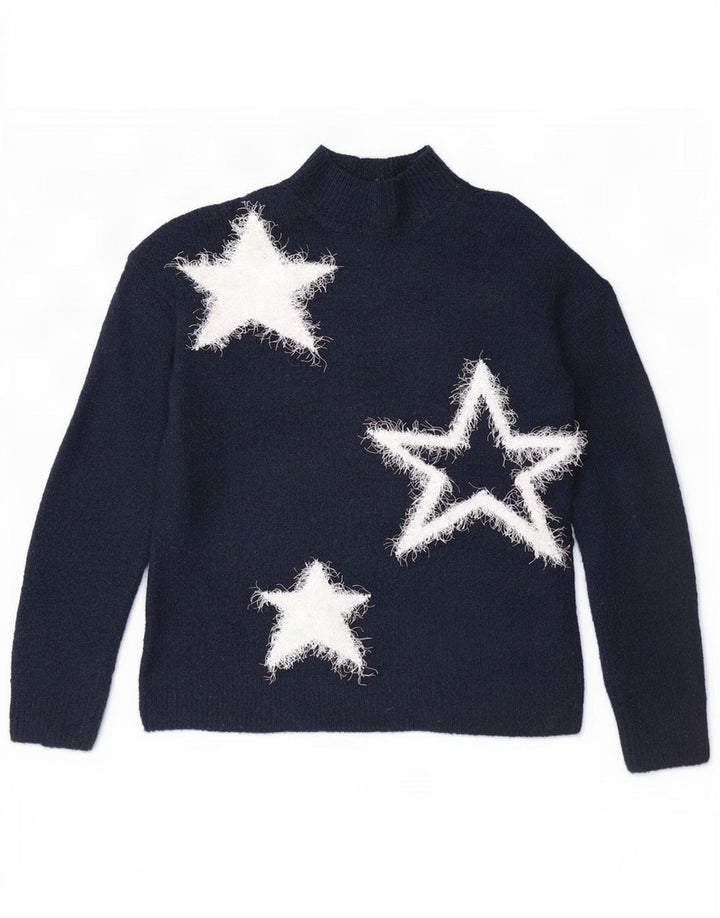 Pulover cu gât țestoasă pentru femei Marks & Spencer UK 10 Mic bleumarin