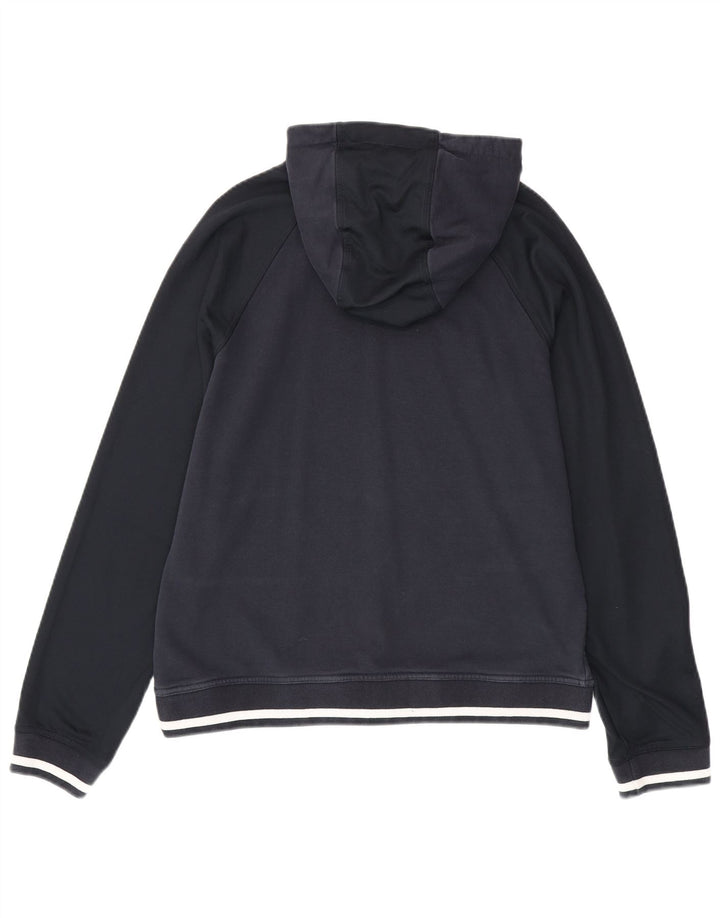 ARMANI EXCHANGE Pulover cu glugă cu grafică pentru bărbați, mare, albastru, bumbac